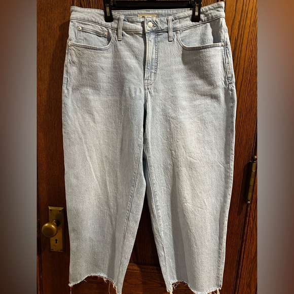 Madewell Women’s The Perfect Vintage Wide Leg Crop Jeans Size 14W (gently used) - Picture 2 of 11